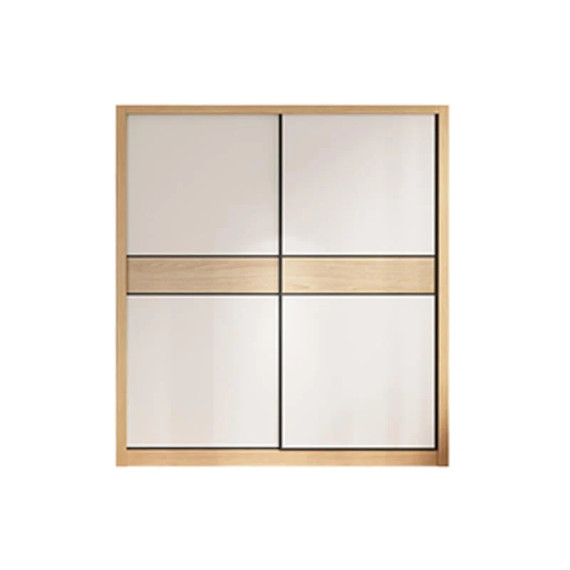 Bedroom Wardrobe Armoire Cabinet, Artificial Wood Modern Storage Cabinet with Drawers