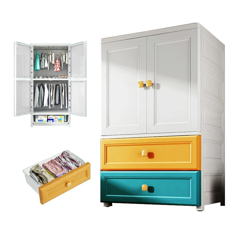 Plastic Wardrobe Cabinet Contemporary Wardrobe Armoire with Legs