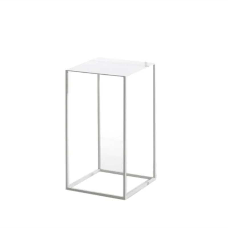 Rectangle Open Black Bookshelf Modern Metal Storage Bookcase