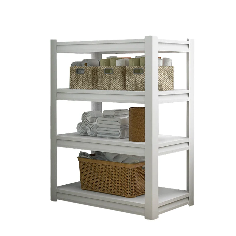Open Metal Bookshelf Modern Home Office Rectangular Bookcase