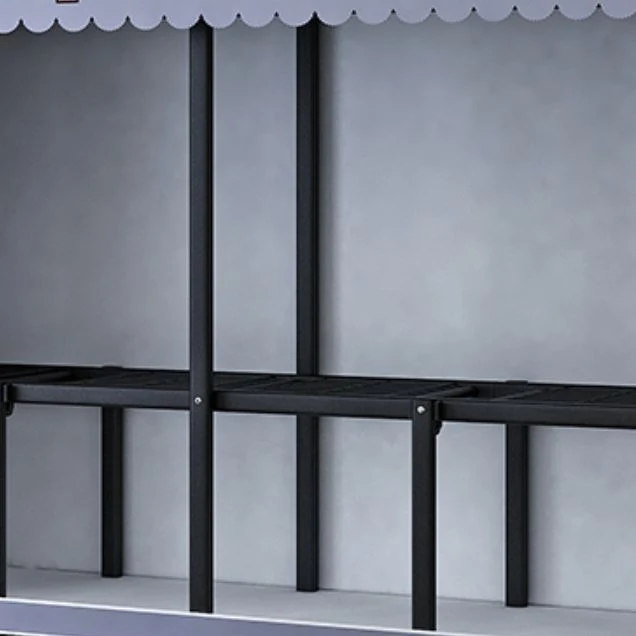 Contemporary Wardrobe Armoire with Shelves Steel Wardrobe Cabinet