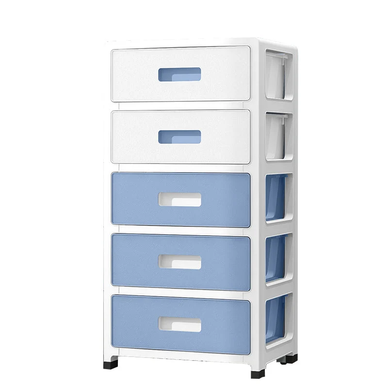 5-Drawer Storage Cabinet Contemporary Plastic Wardrobe Armoire