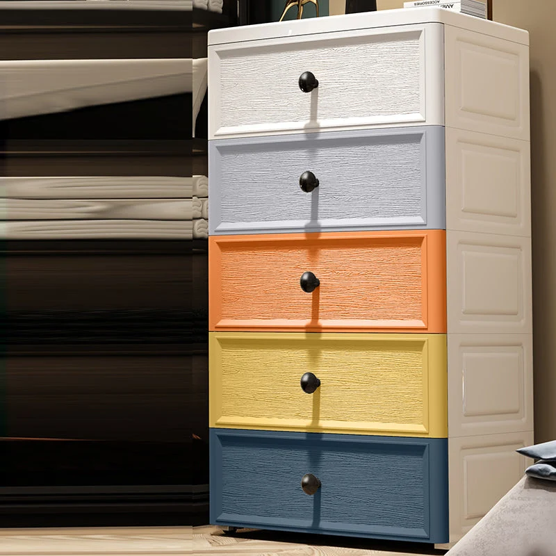 Non-Hanging Wardrobe Armoire with Drawer Plastic Storage Cabinet Wardrobe
