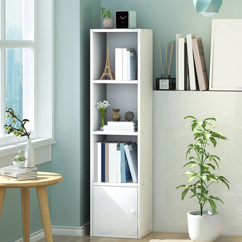 Modern Wood Bookcase, Geometric Bookshelf for Any Room, 13" L X 9.5" W