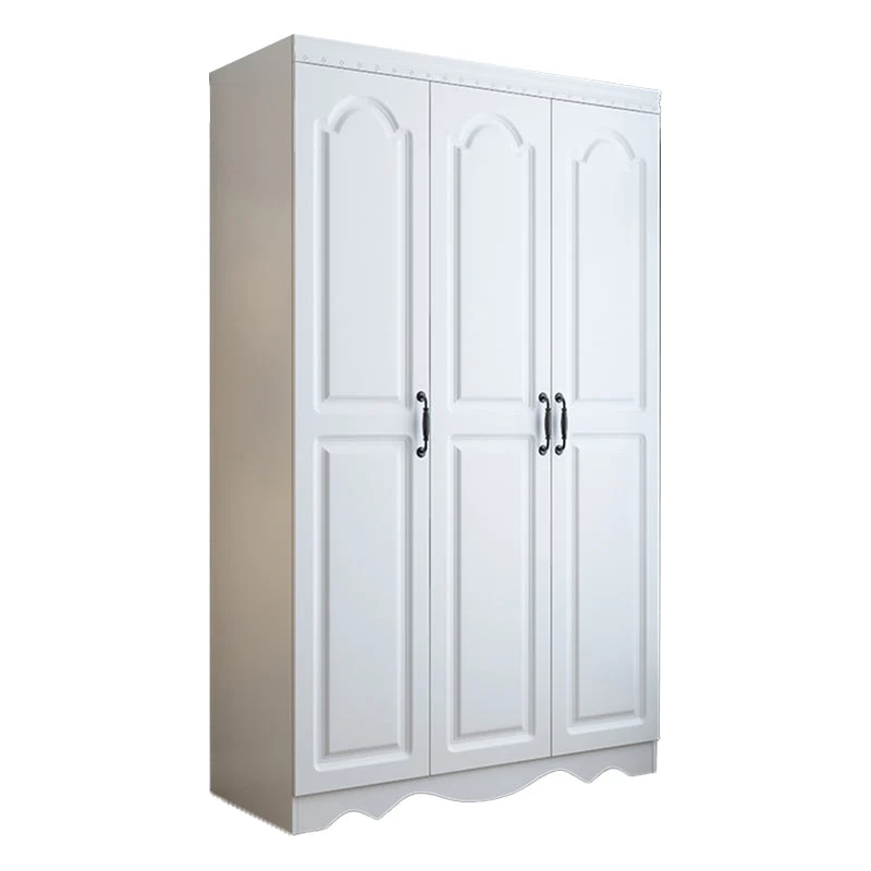 White Engineered Wood Wardrobe Closet Modern Wardrobe Armoire