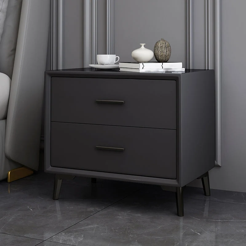 Contemporary Nightstand with Drawer Rectangular Top Night Table
