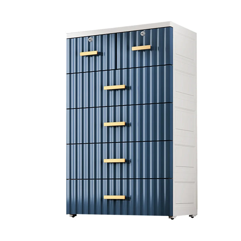 Bedroom Plastic Storage Cabinet Contemporary Matte Finish Cabinet