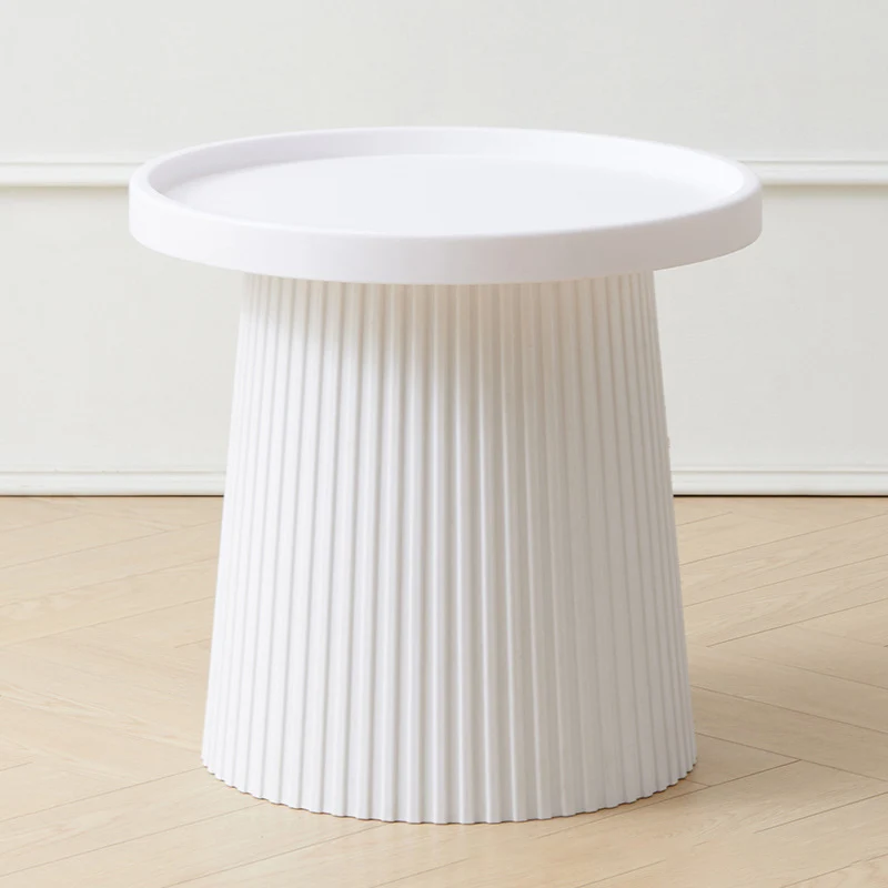Contemporary Scandinavian Macaron PP Tray Top Coffee Table For Living Room