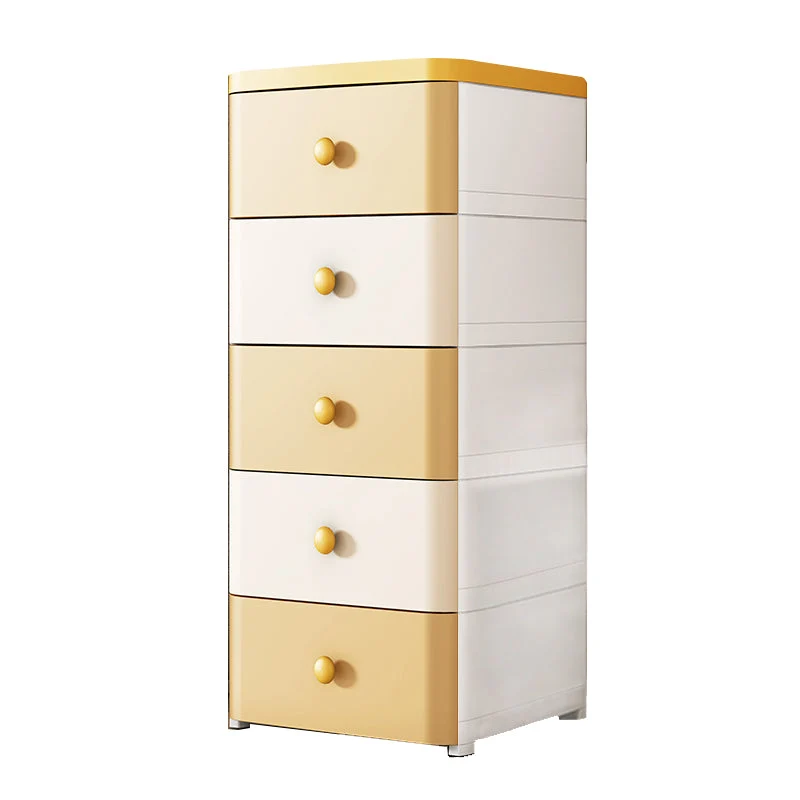 5-Drawer Wardrobe Armoire with Legs Modern Plastic Storage Cabinet