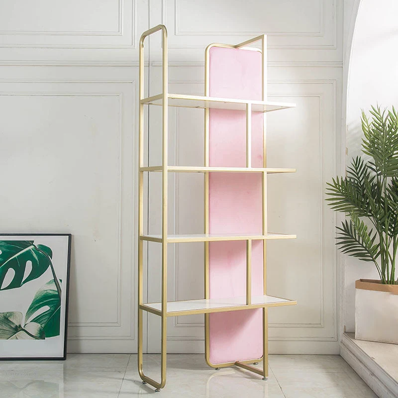 Modern Bookcase Metal Open Back Bookshelf for Home Office Use