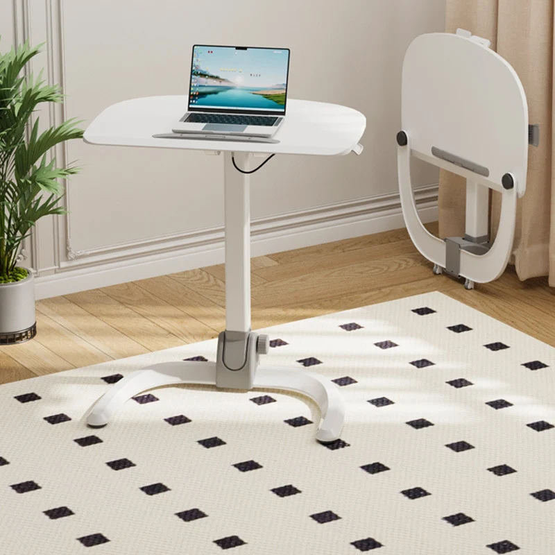 Modern Simplicity Plate Hardware Rectangular Foldable Liftable Mobile Desks For Home Office