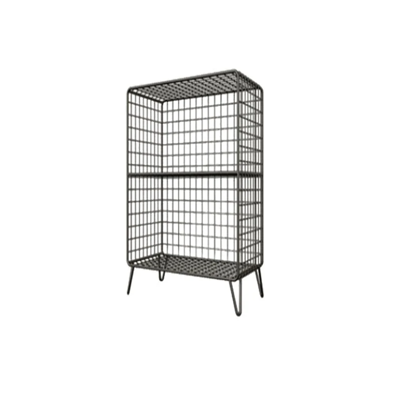 12" D Metal Frame Bookshelf Modern Closed Storage Bookcase for Bedroom