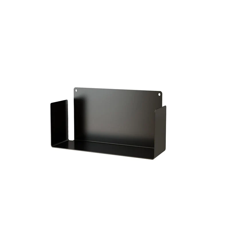 Metal Wall-mount Bookshelf Modern Closed Storage Bookcase with 1 Shelf , 8" D X 8" H