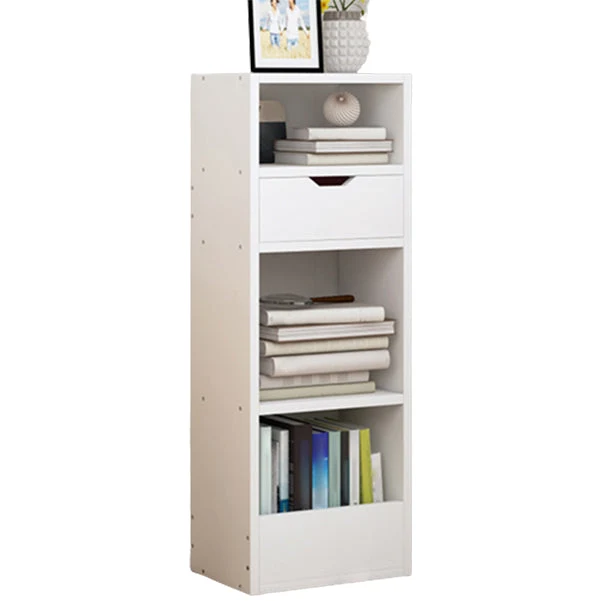 Closed Wooden Bookshelf Modern Minimalist Home Corner Bookcase
