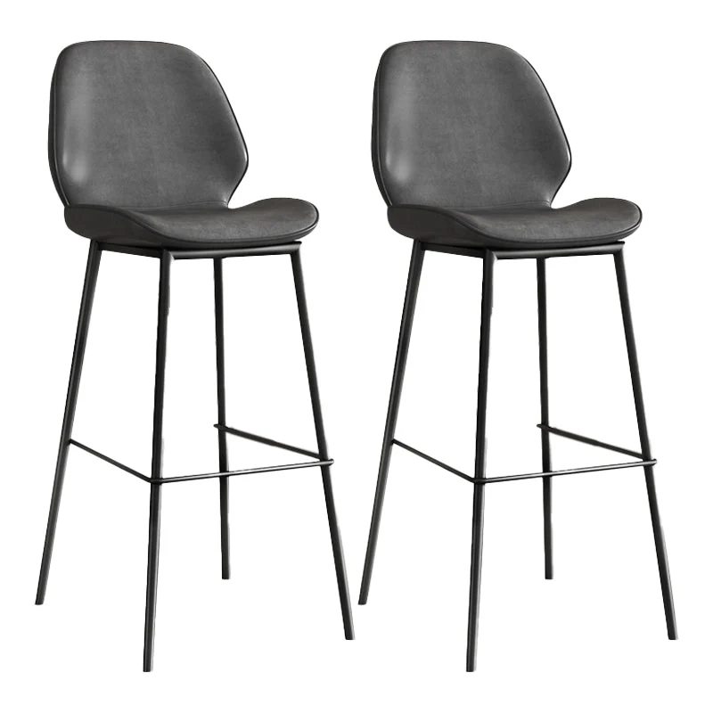 Industrial Bucket Counter & Bar Stool Footrest Metal Indoor Counter Chair