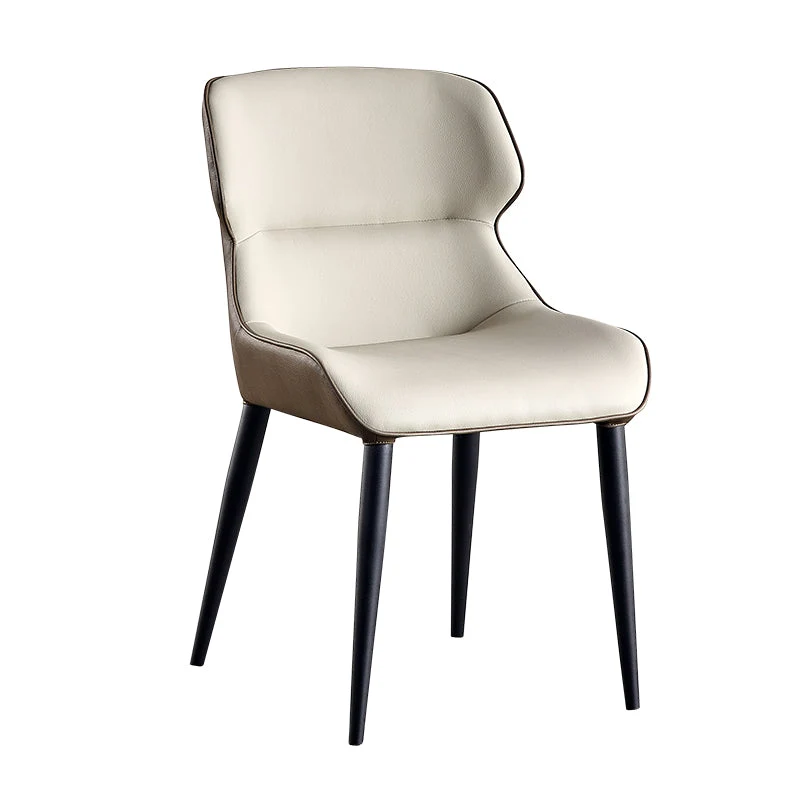 Contemporary Dining Chairs Arm Chair with Metal Legs for Home