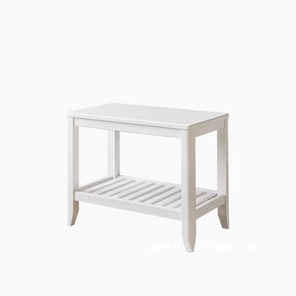 Modern Minimalist Square Solid Wood Coffee Table Four Legs For Living Room