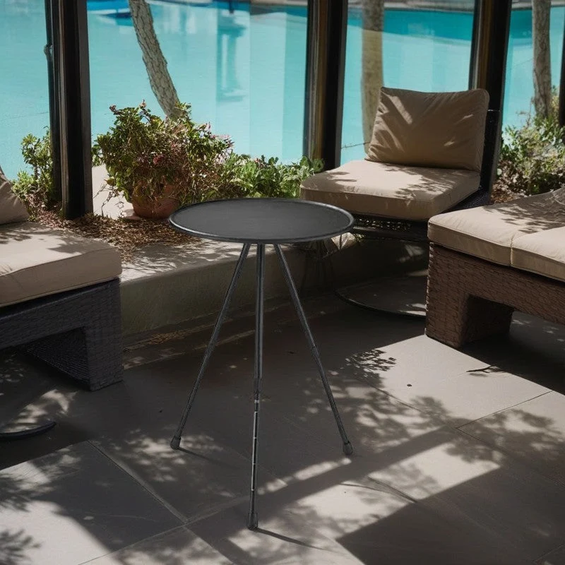 Modern Simplicity Round Tripod ABS Aluminum Alloy Outdoor Coffee Table For Outdoor