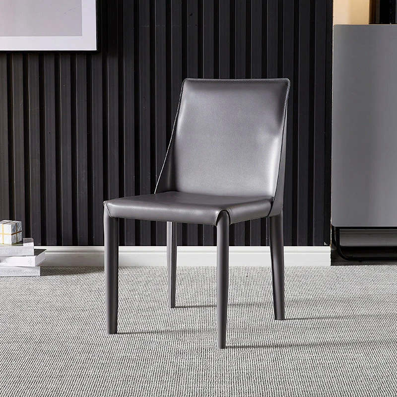Faux Leather Dining Side Chair Contemporary Dining Room Chair