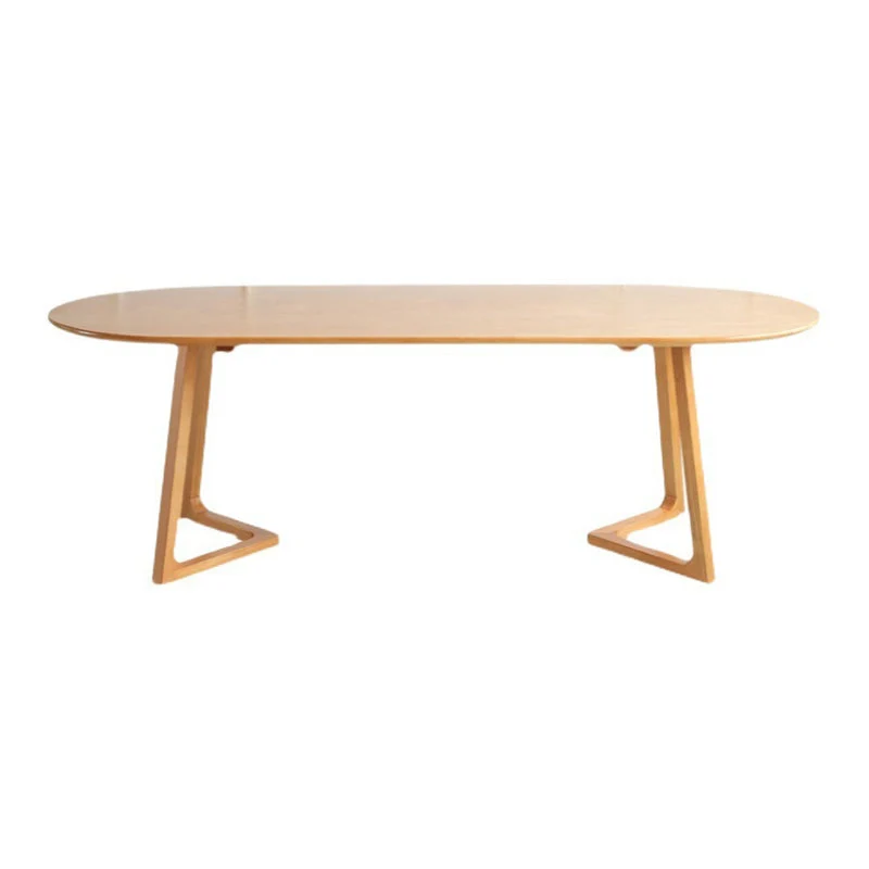 Modern Home Oval Desk Bedroom Wooden Writing Desk Conference Room Desk