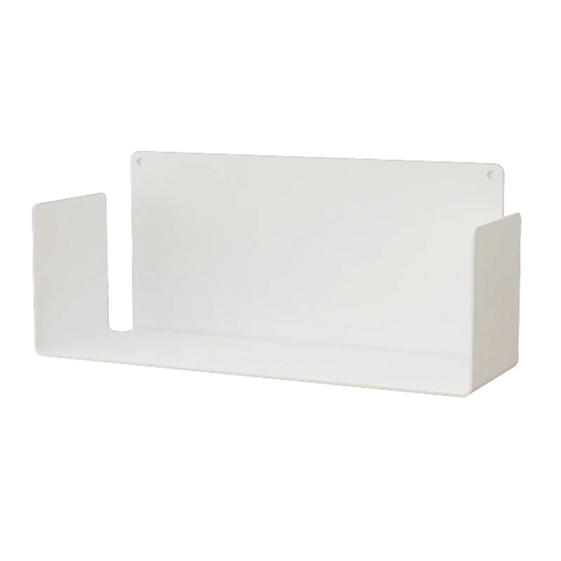 Contemporary Metal Bookshelf Floating Closed Back Bookcase with Shelves