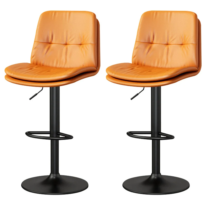Living Room Nordic Liftable Barstool Leather Bar Stool with Pedal