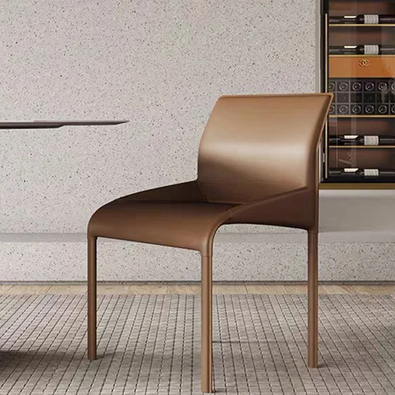Upholstered Dining Accent Chair Faux Leather Dining Chair for Home