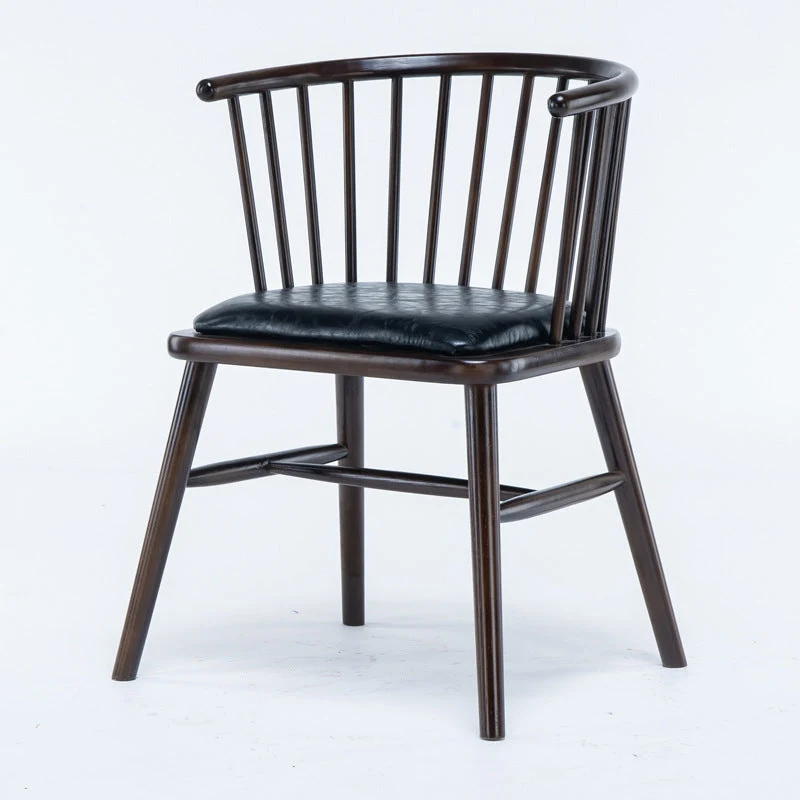 Modern Solid Wood Arm Chair Windsor Side Chair for Dining Room