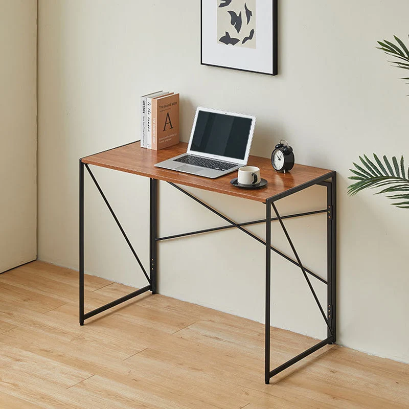 Contemporary Simplicity Rectangular Particle Board Iron Side Table 1-Tier For Study