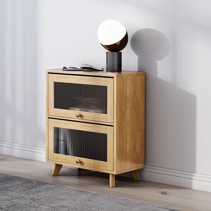Scandinavian Closed Back Standard Bookshelf Wooden Bookcase with Shelves