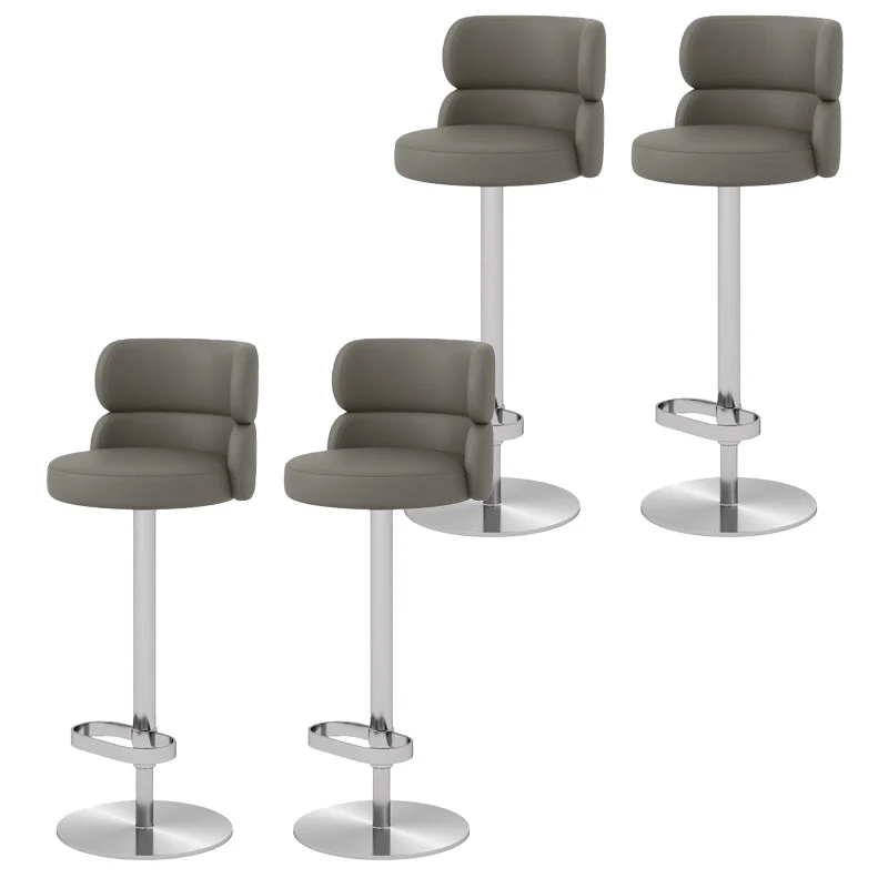 Glam Style Liftable Bar Stool Round Seat Counter Bar Stool for Home Use