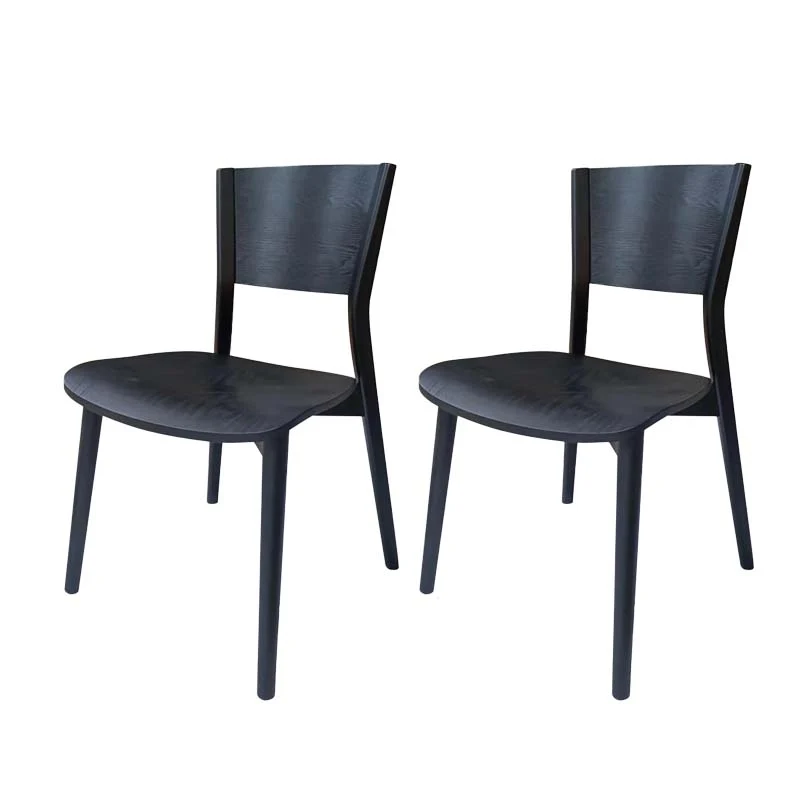 Dining Room Kitchen Side Chair Industrial Solid Wood Armless Chair