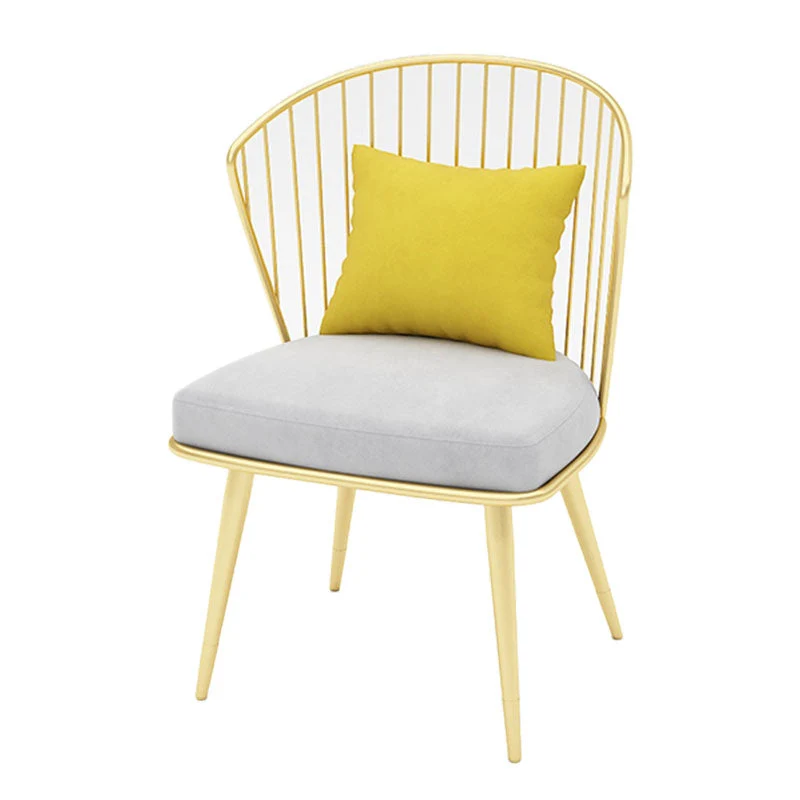 Scandinavian Windsor Back Side Chairs Upholstered Dining Chairs