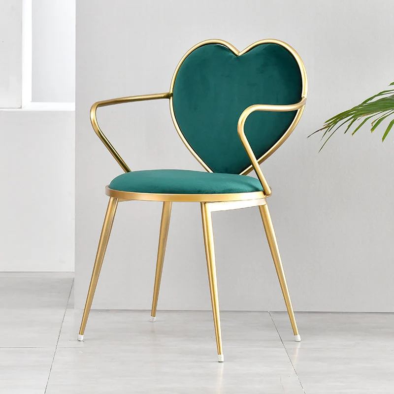 Arm Solid Back Dining Chair Nordic Design Upholstered Dining Chairs