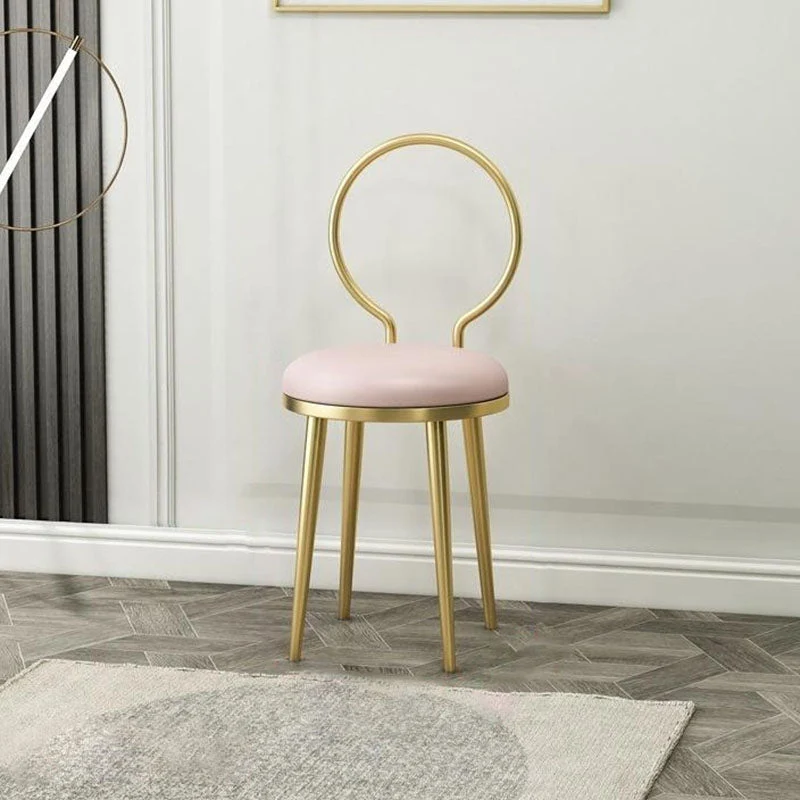 Scandinavian Upholstered Side Chairs Open Back Dining Side Chair