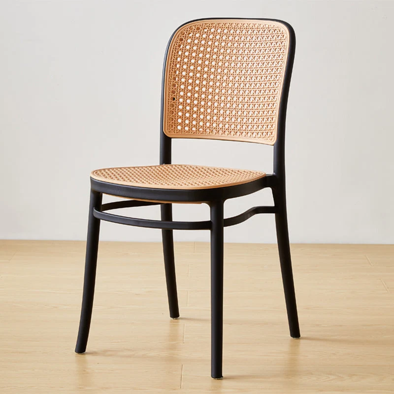 Contemporary Style Kitchen Chairs Dining Armless Side Chairs with Plastic Legs