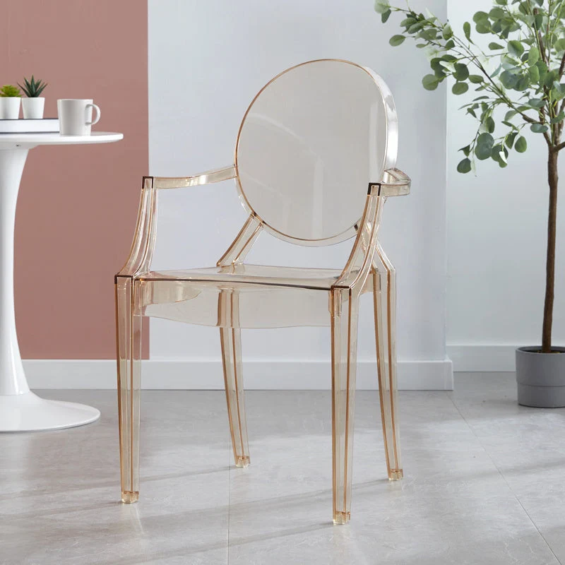 King Louis Back Chair Scandinavian Acrylic Dining Kitchen Room Armchair