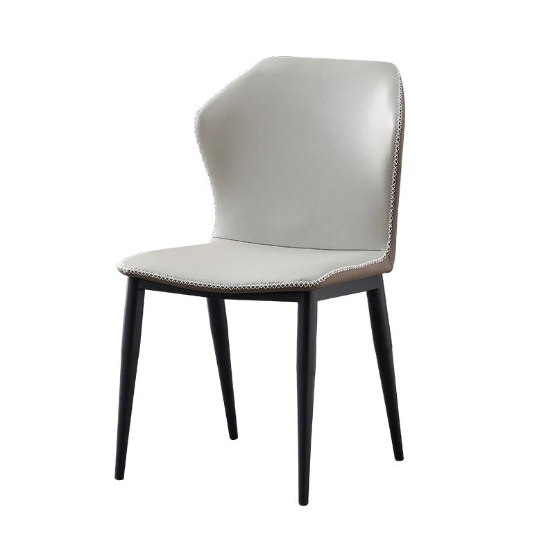 Wingback Chair Metal Industrial Kitchen Dining Room Side Chair