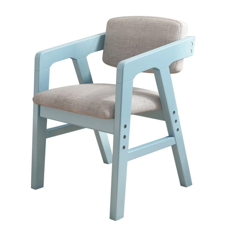 Contemporary Kitchen Chairs Dining Arm Side Chair with Wooden Legs