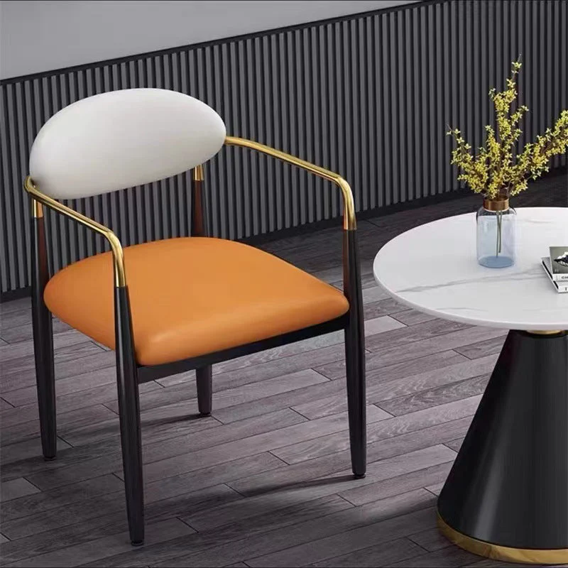 Glam Kitchen Dining Arm Chair Upholstered Dining Chairs for Home