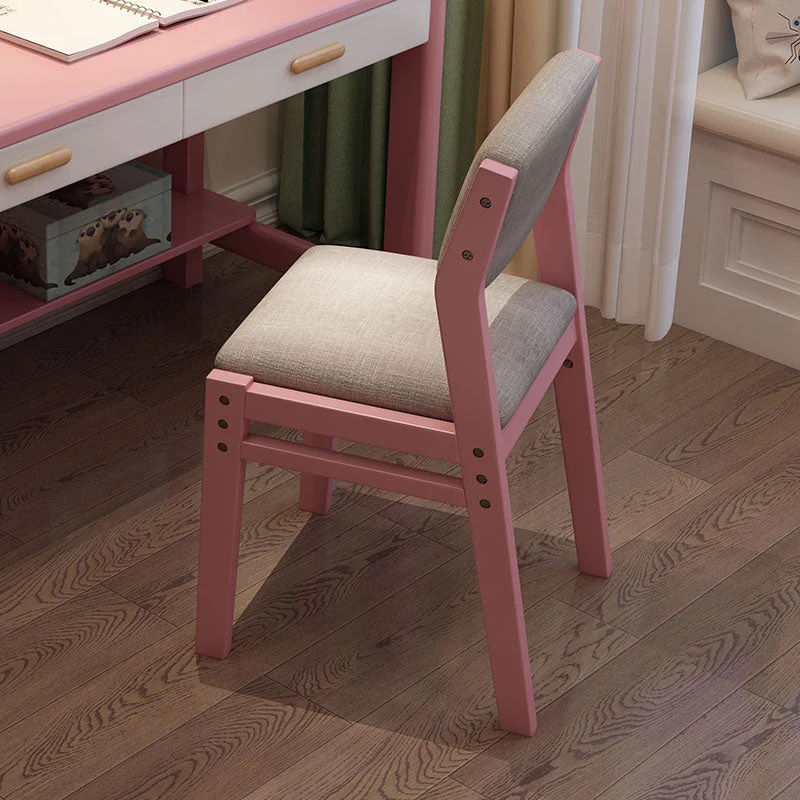 Contemporary Dining Chair Open Back Dining Armless Side Chairs with Wooden Legs
