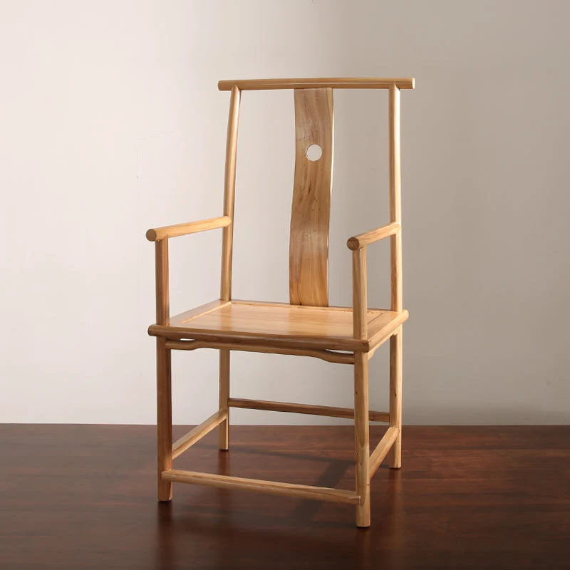 Traditional Dining Slat Back Chair Dining Arm Side Chairs with Wooden Legs