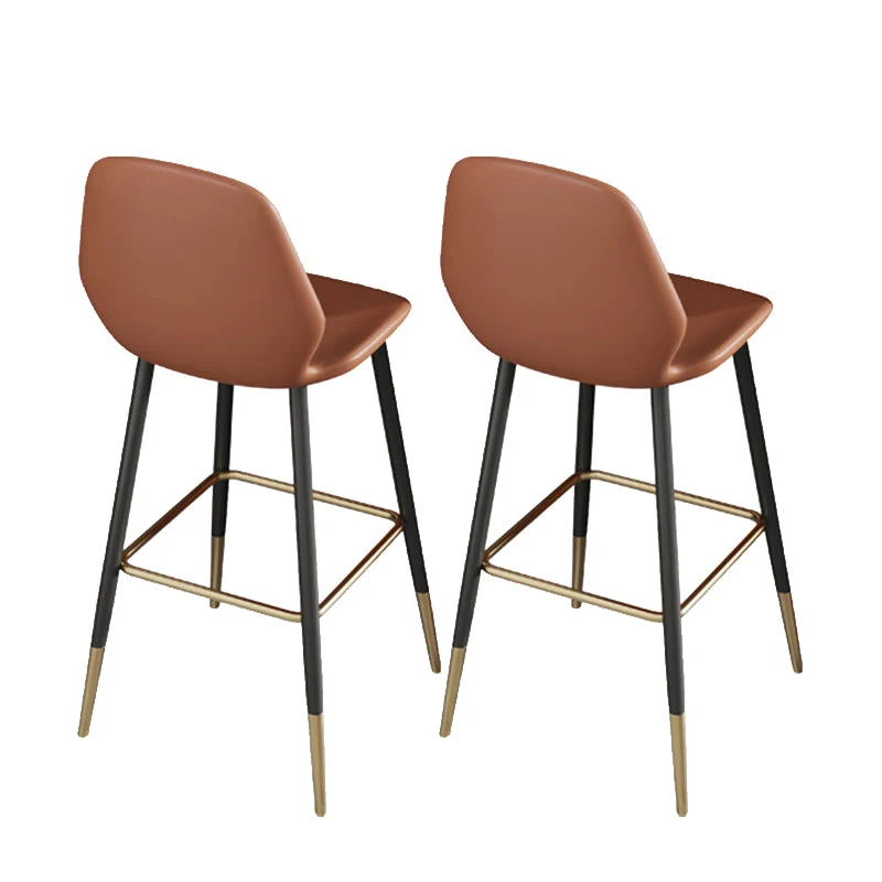 Armless Counter Height Stools with Footrest, Contemporary for Living Room