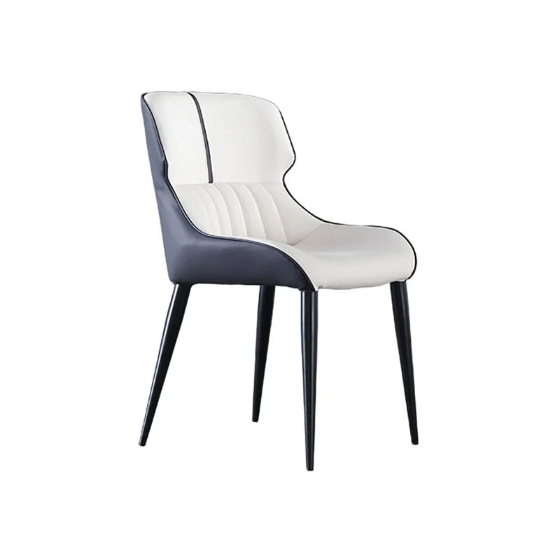 Industrial Wingback Parsons Side Chairs Leather Dining Side Chair