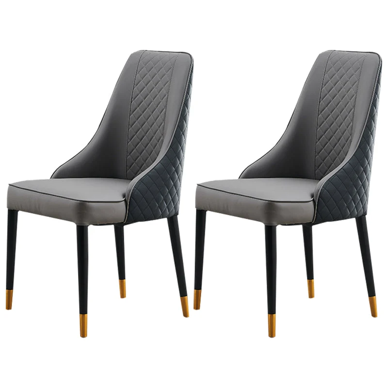 Nordic Style Wood Dining Chairs Armless Parsons Chair for Home Use