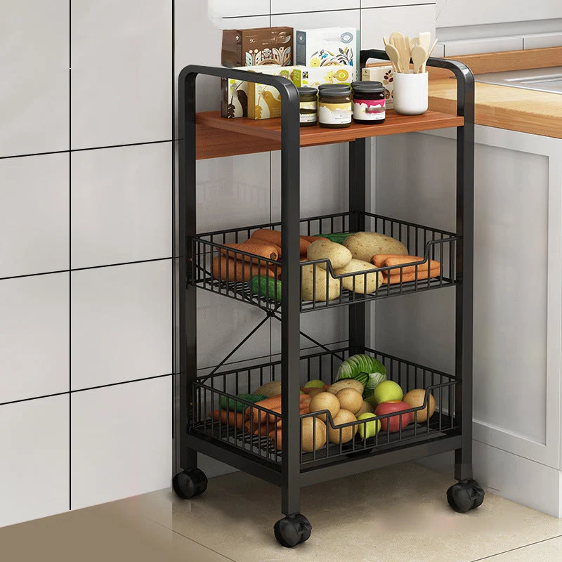 14.1" Wide Modern Bookcase Wood and Metal Multi Tiers Standard Shelf Bookcase for Office