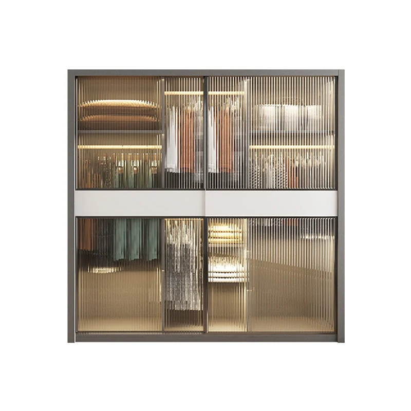 White Storage Cabinet with Glass Doors Contemporary Sliding Door Cabinet with Drawer