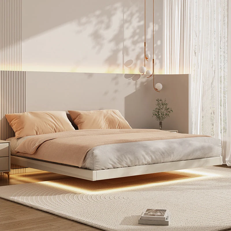 Solid Wood Platform Bed Frame Contemporary White Platform Bed