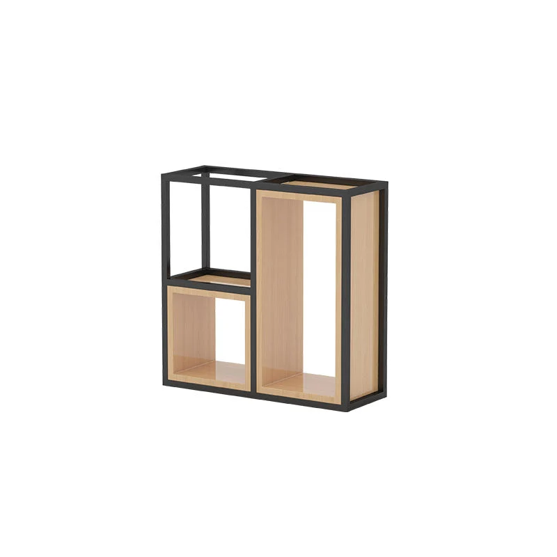 Geometric Shelf Bookcase Contemporary Metal Bookcase for Office