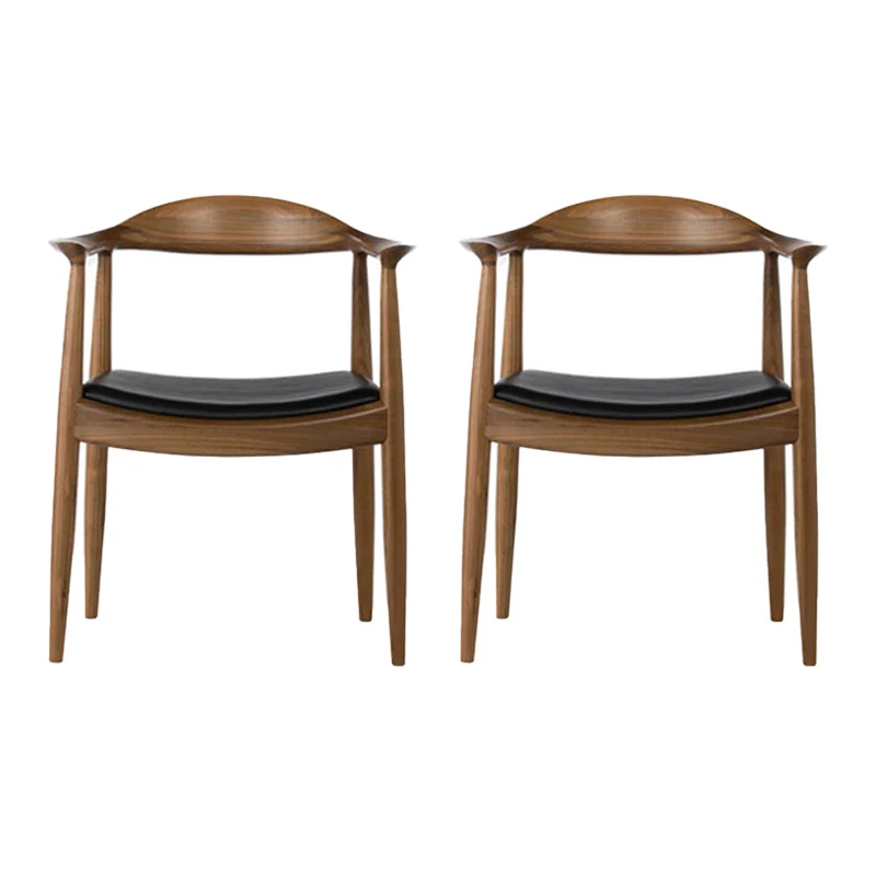 Wood Side Dining Arm Chairs Contemporary Open Back Dining Side Chairs